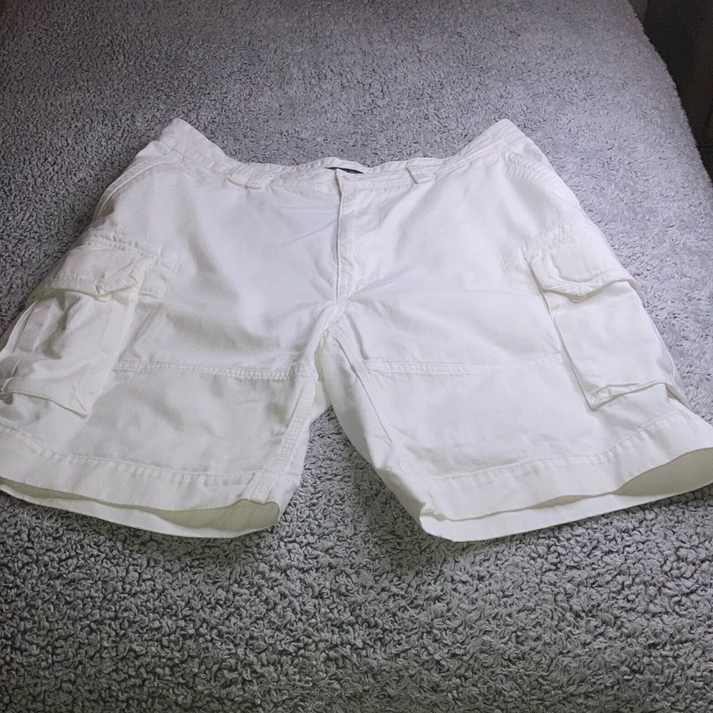 POLO RALPH LAUREN 38T White Unisex Cargo Shorts